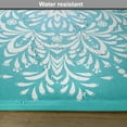 thumbnail image 6 of Ambesonne Aqua Place Mats Set of 4, Winter Snowflake, Standard Size, Sky Blue and White, 6 of 6