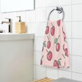thumbnail image 3 of Yayeee 100% Cotton Hand Towels for Bathroom 16" x 28" Soft Absorbent Kitchen Towel, Cherries Pattern, 3 of 7