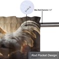 thumbnail image 5 of Farmhouse Rooster Window Curtain Valances Chicken Stand on Stone Country Animals Privacy Window Valances for Living Room Kitchen 54 by 18 in, 1 Panel, 5 of 6
