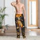 thumbnail image 2 of Fotbe Golden Koi And Treasure Pantalones de Pijama para Hombre, Pantalones de Dormir, Pantalones de Casa con Cintura Ajustable y Bolsillos-3X-Large, 2 of 6