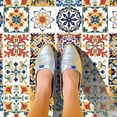 thumbnail image 4 of 36 pegatinas de azulejos de estilo mosaico, autoadhesivas, despegables y adhesivas, estilo bohemio y mediterráneo., 4 of 9