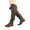 BROWN/PU, variant on Dream Pairs Women's over-the-knee suede winter boots
