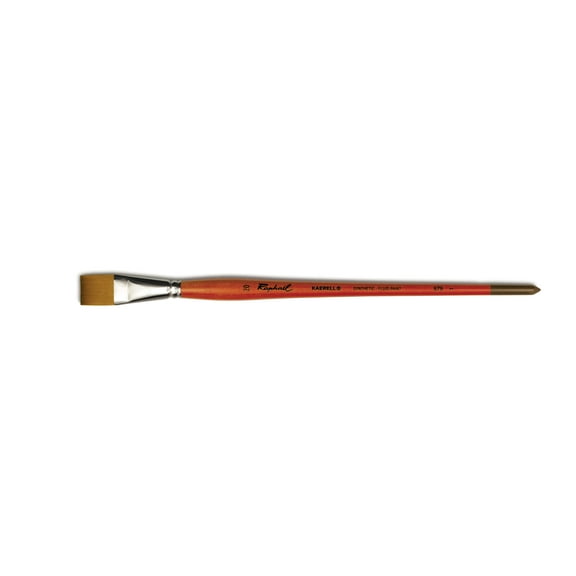 Raphael Kaerell Long Handle Oil & Acrylic Brush, Flat, Size 20