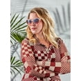 thumbnail image 5 of Foster Grant Women's Square Fashion Sunglasses Pink, 5 of 7