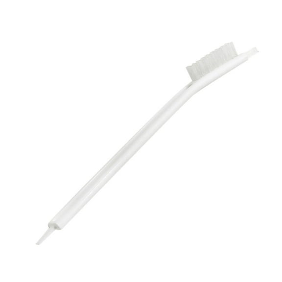 1Pcs Multi-Surface Cleaning Brush | White Plastic Scrub Brush for Juicers, Toasters & Small Crevices | 10.23" Ergonomic Handle for Electronics & Soy Milk Makers