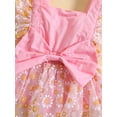 thumbnail image 6 of Bagilaanoe Newborn Baby Girl Rompers Dress Flower Print Fly Sleeve Bodysuit 6M 12M 18M 24M Infant Summer Tulle Patchwork Dress, 6 of 9