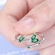 thumbnail image 4 of Xihbxyly Anillo de Hoja de Diamante, Elegante Joya de Diseño Móvil, Material de Aleación con Acabado Elegante, Regalo Perfecto para Ocasiones Especiales, Accesorio de Moda para Mujer, Único y Llamati, 4 of 7