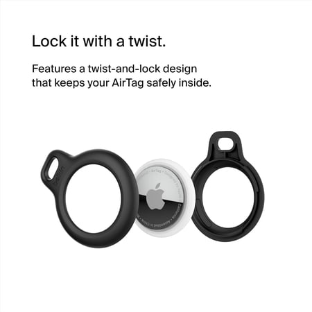 BELKIN AirTag キーリング付き 保護ケース  ベルキン エアタグケース