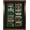 Cherry, variant on Eureka Golf Pencil Display Case | Holds 64 Round or Octagonal Golf Pencils | Cherry Finish | Made in the USA