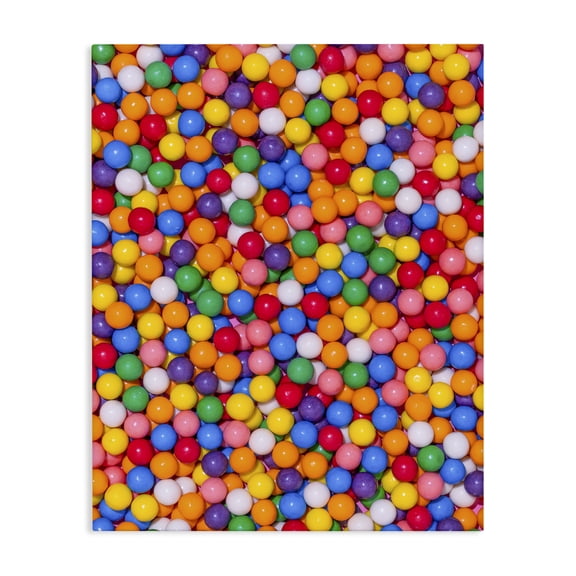 Stupell Industries Eclectic Colorful Gumballs Close Up Canvas Art, 16 x 20, by LISH Creative
