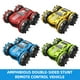 thumbnail image 4 of Coche RC Irfora RC Stunt Car Coche de doble cara Anfibio RC Car para niños 2 en 1 RC Boat 2.4GHz 360 ° Rotar All Terrains Regalos de cumpleaños de Navidad con luces LED Reloj de control Irfora Coche RC, 4 of 7