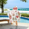thumbnail image 3 of Yayeee Kids Hooded Towels Toddler Soft Absorbent Beach Bathing Wrap 50" x 23.5", Brown Nordic Christmas House, 3 of 5