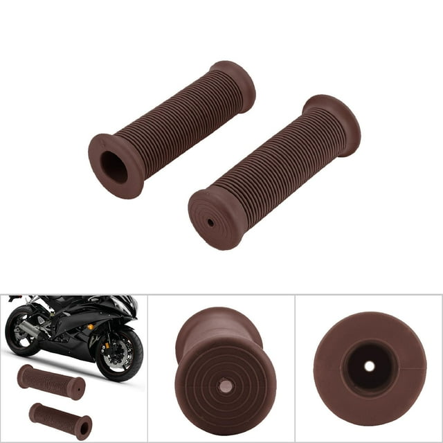 Agarres De Motocicleta, 2 Piezas 22 Mm Universal Vintage Motocicleta Empuñaduras Manillar Empuñaduras De De Manejo De La Barra Del Acelerador Extremos De La Barra