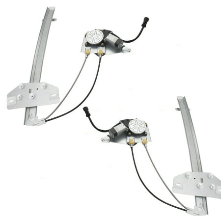- Pair Set Upgrade Style Front Power Window Regulators w/ Motors Assemblies Replacement for 02-07 Jeep Liberty 55360031AB 55360030AG
