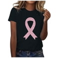 thumbnail image 1 of LUOGENLI Chemises pour Femme pour Femmes Mode Décontractée Ruban Imprimé Promotionnel International Mois Manches Courtes Col Rond T-Shirt Haut T-shirts pour Femmes T-shirts Graphiques Tees Vintage Fête de la Saint-Patrick Noir G, 1 of 3