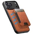 thumbnail image 4 of Dteck 2 in 1 Detachable Magnetic Wallet Case with Card Holder For iPhone 17 Pro, Faux Leather Phone Case with Kickstand, MagSafe Compatible, Shockproof Cover for Men and Women, Khaki, 4 of 10