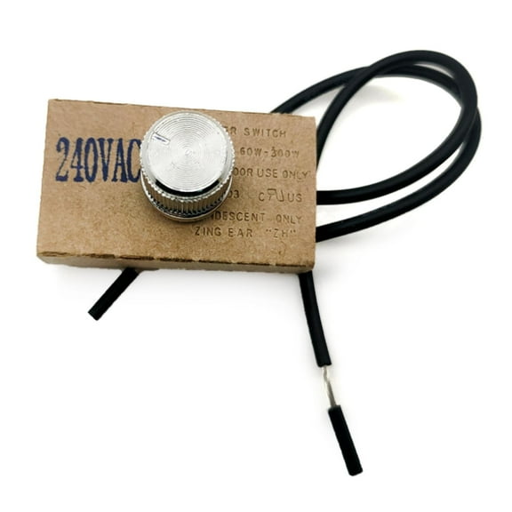 LED Stepless Dimming Switch 120V/240VAC Rotary Knob Dimmer Brightness Controller