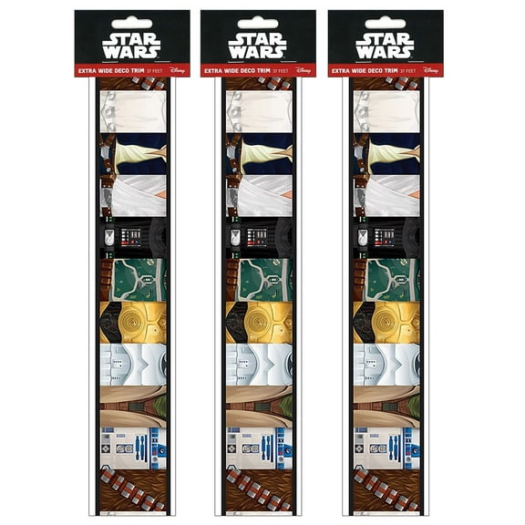 Eureka EU-845623-3 Star Wars Deco Trim Extra, Wide Deco Trim (3 PK)