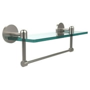 Tango Collection 22" Glass Vanity Shelf with Integrated Towel Bar (Build to Order)