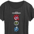 thumbnail image 3 of Marvel Captain America: Brave New World - Logo Stack - Women's Short Sleeve Graphic T-Shirt, 3 of 5