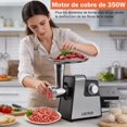 thumbnail image 2 of Molino de Carne Eléctrico Máquina Embutidos Acero Inoxidable, Molinillo Alimentos, Moledor De con Platos 3 Tamaños, Rellenar, Picadora Adecuada para Uso Doméstico, 2 of 8