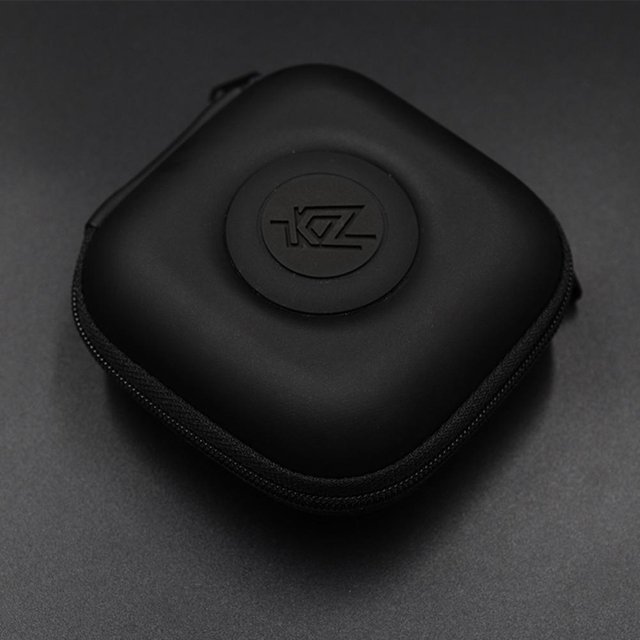 Bolsa de almacenamiento para Audífonos KZ Estuche de absorción de impacto portátil cuadrado de PU (negro) Tmvgtek Para estrenar