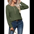 thumbnail image 3 of Suéter de Gran Tamaño de los Años 90, Suéter de Punto Vintage para Mujer, Jersey de Larga con Cuello Redondo y Punto Verde S, 3 of 10