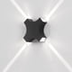 thumbnail image 1 of Aplique LED de pared para exterior, impermeable, de 8 W, moderno aplique de pared decorativo original para terraza, villa, porche, karaoke, salón, pasillo, color negro., 1 of 4