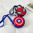 thumbnail image 1 of Bolso cruzado de Marvel para niños, bolsa de hombro de Capitán América, bolso de pecho, bolso de mensajero, monedero, regalos para niños, 1 of 4