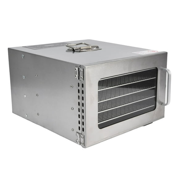 6 Trays Food Dehydrator with Even Drying, 400W Adjustable Temperature and Time Dryer for Jerky, Beef, Herbs, Vegetables, Fruit, Safe Commercial Dehydrator Machine