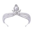 thumbnail image 1 of Corona de perlas de cumpleaños de princesa, joyería para el cabello nupcial, fiesta, vestido de Halloween, Tiara, 1 of 5