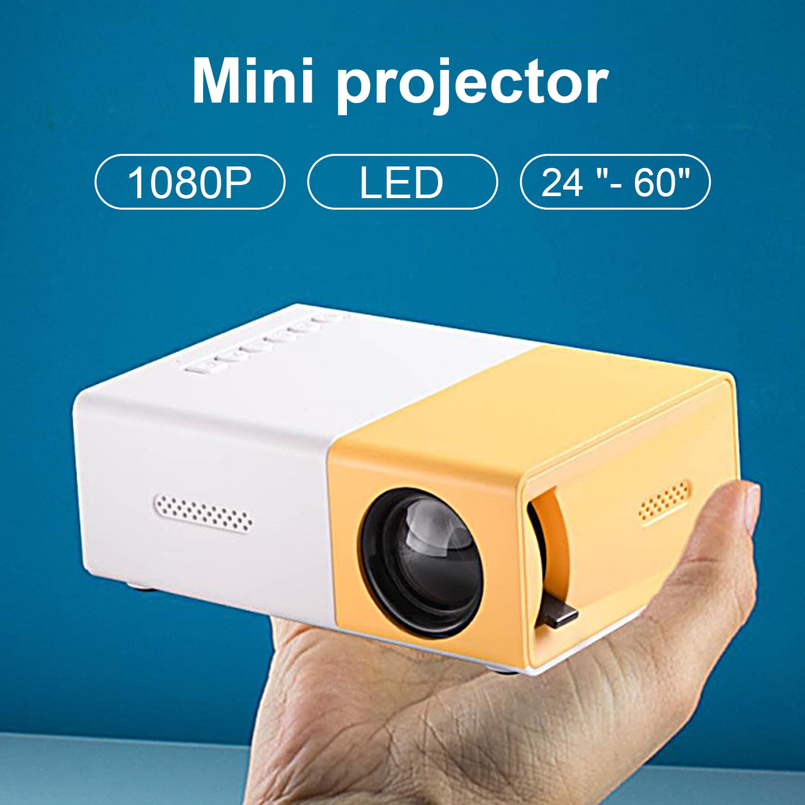 YT300 Mini Projector LED Smart TV Portable Home Theater Rich