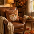 thumbnail image 5 of Yeciiwht Fall Pumpkin Maple Leaf Throw Pillow Cover – 18x18 inch Linen Cushion Case for Thanksgiving Sofa, Couch, Bed & Outdoor Decor, 5 of 6