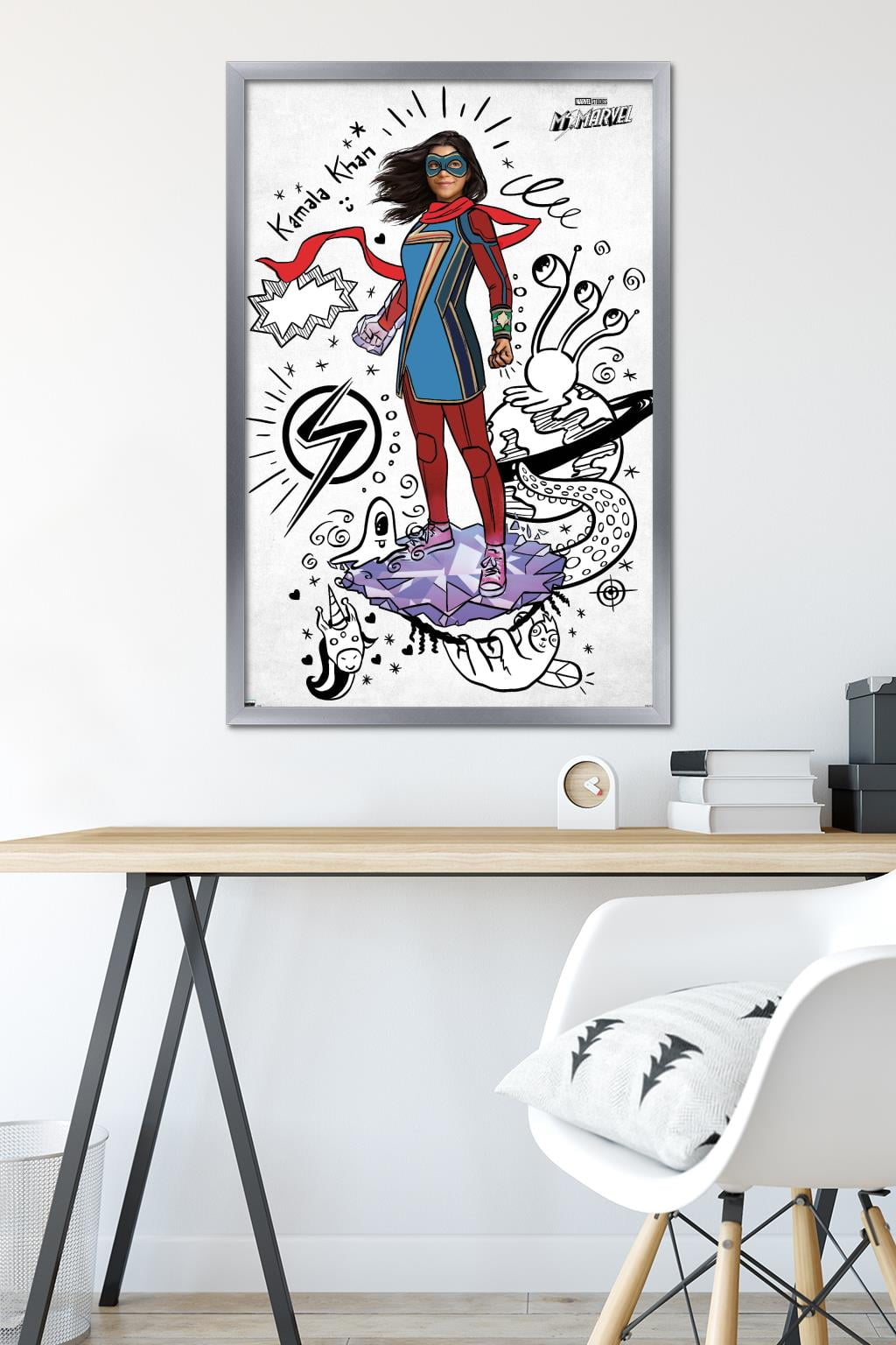 Marvel Ms. Marvel - Doodles Wall Poster, 14.725