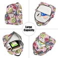 thumbnail image 5 of FORMRS Mini Backpack Purse for Women Quilted Travel Daypack Casual Shoulder Bag, Pink Blueberries, 5 of 7