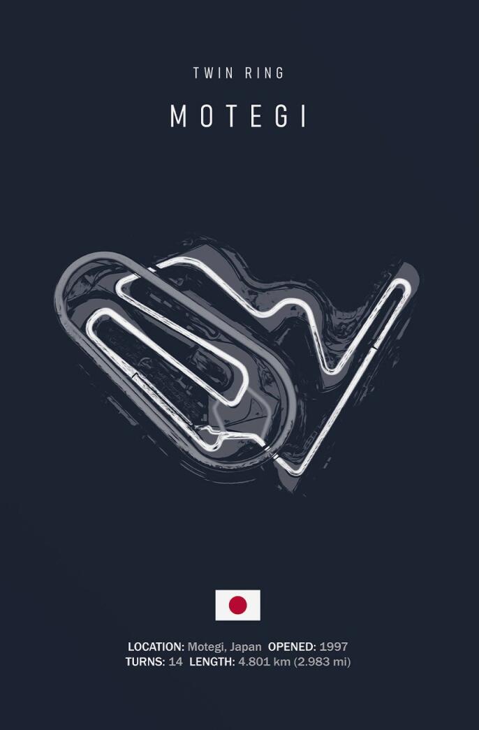 Abstract Racetracks Posters Print Canvas Painting Wall Art Motorcycle