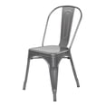 thumbnail image 1 of Silla Metalica Moderna Lumax Estilo Industrial Tipo Tolix plateado, 1 of 7