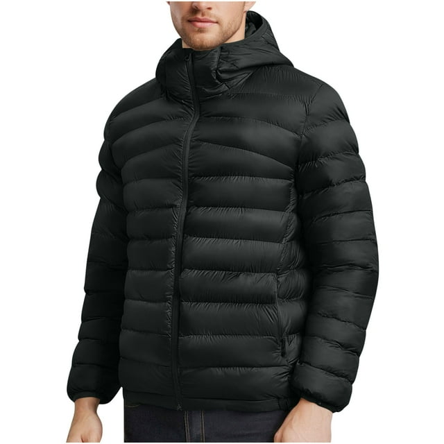 Men Jacket Casual, Windproof Travel Jacket with Multiple Pockets