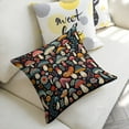 thumbnail image 5 of mushrooms flowers Linen toss pillowcase decoration pillowcase gifting preferred 24x24 inch cushion cover sofa pillowcase sofa bedroom living room car, 5 of 8