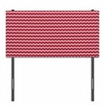 thumbnail image 3 of Chevron Headboard, Zigzag Colorful Chevron Ornament Motifs Symmetry Modern Feminine Theme, Upholstered Decorative Metal Bed Headboard with Memory Foam, Twin Size, Burgundy Ruby Coral, by Ambesonne, 3 of 4