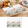 thumbnail image 6 of Spring Summer Placemats Set of 1, Wildflower Leaves Sage Green Leaf Botanical Non-Slip Place Mats Washable Table Mats for Kitchen Dining Table Decorations Indoor/Outdoor, 6 of 9