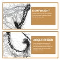 thumbnail image 2 of 100 Pcs Filet à Cheveux en Nylon Extensible Noir Lignes Élastiques Invisibles, 2 of 9