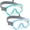 Green & Blue, variant on Vvinca Kids Swim Goggles with Nose Cover and Elastic Fabric Strap for Ages 3-14