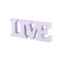 thumbnail image 2 of 3pcs LIVE LOVE LAUGH Wooden Letters for Wedding Decoration (White), 2 of 9