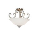 thumbnail image 1 of Vaxcel International C0102 Belleville 2L Semi-Flush Mount - Satin Nickel, 1 of 1