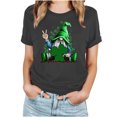 thumbnail image 2 of HaoXianJian Patricks Day Shirts for Women Crew-Neck 2025 Causal Short Sleeve Irish Love Heart Print Shamrock Graphic T-shirt Green Saint Patty's Tunic Tops Plus Size 4X 174X Valentine's Day, 2 of 7