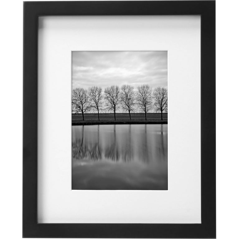 Place & Time 8 x 10 Matted to 5 x 7 Snapshot Gallery Frame - Black - Wall Frames - Home & Decor