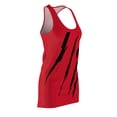 thumbnail image 3 of Effete Feline Claw Marks Scratch Women Cut & Sew Racerback Dress (AOP), 3 of 7