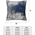 thumbnail image 2 of Navy Blue and Gray Abstract Art Pillow Covers - Stylish Accent Pillows for Bedroom - Set of 2 Blue Throw Pillow Covers (Navy Blue and Gray Abstract Art, 18x18), 595693269, 2 of 6