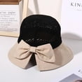 thumbnail image 5 of LinYooLi Women's Sun Hats with Wide Brim Floppy Beach Hat Packable Breathable with Bowknot for Summer Vacation, 5 of 5